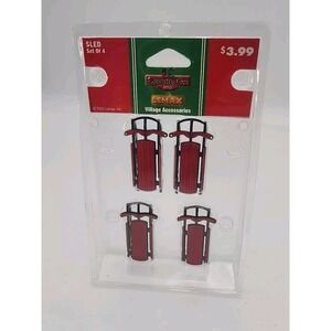 Lemax Sleds (Set of 4‎ ) 2003 Village Collection NIP